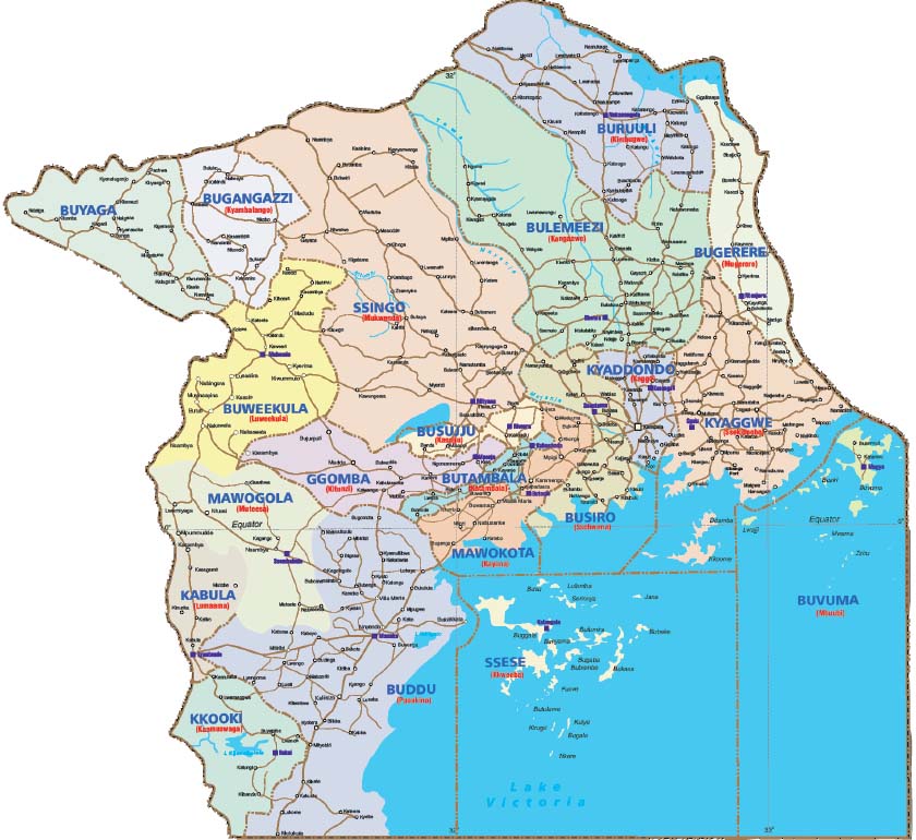 Buganda map