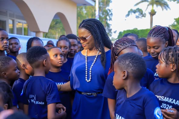 The Nnaabagereka encouraged children to stay focused on what they are learning during Ekisaakaate 2026.