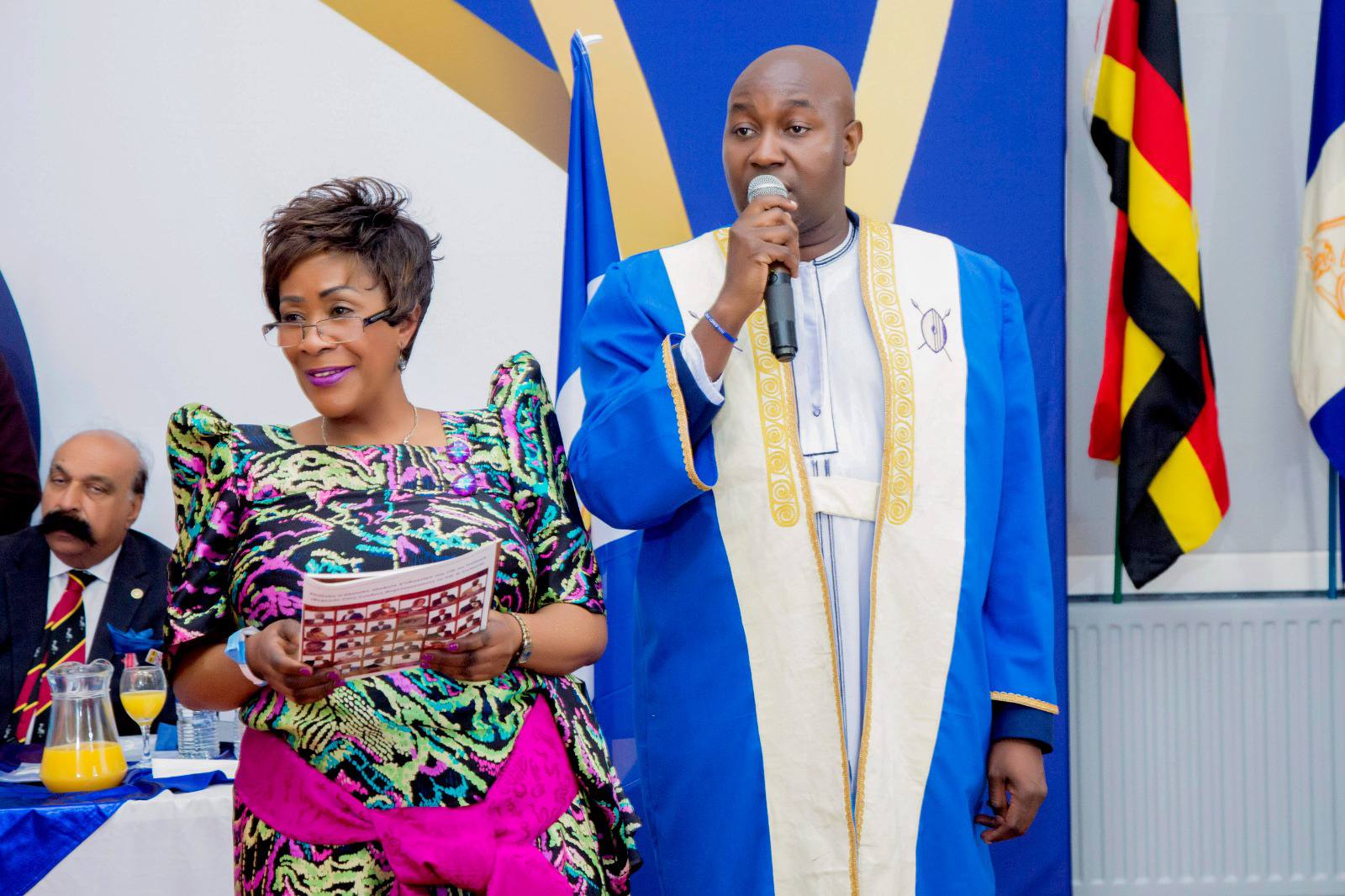 Ssekisonge Omussese organising the ceremony