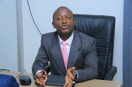 Owek. Robert Serwanga: The Minister for Youth, Sports and Recreation in the Buganda Kingdom during his visit to Essuubiryo Zambogo SACCO in Mengo.