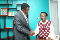 Katikkiro visits the widow of the late Dr. Paul Kawanga Ssemogerere