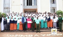 Gombe SS-Kibibi students visit Kingdom Headquarters at Bulange Mengo with supportive contributions